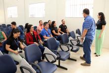 O reitor Clay Anderson Nunes Chagas, visitou o campus XVlll de Cametá e reuniu com servidores e alunos, na sexta-feira, 18. Foto: Sidney Oliveira/Ascom Uepa.