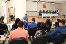 O reitor Clay Anderson Nunes Chagas, visitou o campus XVlll de Cametá e reuniu com servidores e alunos, na sexta-feira, 18. Foto: Sidney Oliveira/Ascom Uepa.