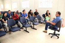 O reitor Clay Anderson Nunes Chagas, visitou o campus XVlll de Cametá e reuniu com servidores e alunos, na sexta-feira, 18. Foto: Sidney Oliveira/Ascom Uepa.