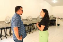 O reitor Clay Anderson Nunes Chagas, visitou o campus XVlll de Cametá e reuniu com servidores e alunos, na sexta-feira, 18. Foto: Sidney Oliveira/Ascom Uepa.