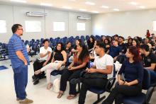 O reitor Clay Anderson Nunes Chagas, visitou o campus XVlll de Cametá e reuniu com servidores e alunos, na sexta-feira, 18. Foto: Sidney Oliveira/Ascom Uepa.