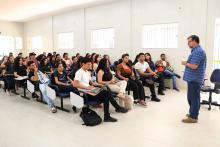 O reitor Clay Anderson Nunes Chagas, visitou o campus XVlll de Cametá e reuniu com servidores e alunos, na sexta-feira, 18. Foto: Sidney Oliveira/Ascom Uepa.