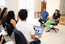 O reitor Clay Anderson Nunes Chagas, visitou o campus XVlll de Cametá e reuniu com servidores e alunos, na sexta-feira, 18. Foto: Sidney Oliveira/Ascom Uepa.