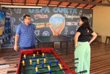 O reitor Clay Anderson Nunes Chagas, visitou o campus XVlll de Cametá e reuniu com servidores e alunos, na sexta-feira, 18. Foto: Sidney Oliveira/Ascom Uepa.