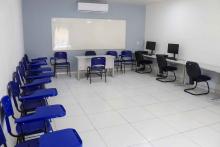 O reitor Clay Anderson Nunes Chagas, inaugurou duas salas no campus de São Miguel do Guamá: Sala multidisciplinar de ensino, pesquisa e exteção - Guilherme Antônio da Costa e a sala de  diretório acadêmico, no dia 4 de outubro. Além da inauguração, Clay Chagas visitou as as  demais dependências e apresentou a nova coordenadora de São Miguel do Guamá, Sara Sulima. Foto: Sidney Oliveira/Ascom Uepa.