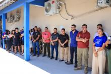 O reitor Clay Anderson Nunes Chagas, inaugurou duas salas no campus de São Miguel do Guamá: Sala multidisciplinar de ensino, pesquisa e exteção - Guilherme Antônio da Costa e a sala de  diretório acadêmico, no dia 4 de outubro. Além da inauguração, Clay Chagas visitou as as  demais dependências e apresentou a nova coordenadora de São Miguel do Guamá, Sara Sulima. Foto: Sidney Oliveira/Ascom Uepa.