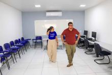 O reitor Clay Anderson Nunes Chagas, inaugurou duas salas no campus de São Miguel do Guamá: Sala multidisciplinar de ensino, pesquisa e exteção - Guilherme Antônio da Costa e a sala de  diretório acadêmico, no dia 4 de outubro. Além da inauguração, Clay Chagas visitou as as  demais dependências e apresentou a nova coordenadora de São Miguel do Guamá, Sara Sulima. Foto: Sidney Oliveira/Ascom Uepa.