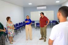 O reitor Clay Anderson Nunes Chagas, inaugurou duas salas no campus de São Miguel do Guamá: Sala multidisciplinar de ensino, pesquisa e exteção - Guilherme Antônio da Costa e a sala de  diretório acadêmico, no dia 4 de outubro. Além da inauguração, Clay Chagas visitou as as  demais dependências e apresentou a nova coordenadora de São Miguel do Guamá, Sara Sulima. Foto: Sidney Oliveira/Ascom Uepa.