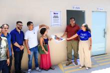 O reitor Clay Anderson Nunes Chagas, inaugurou duas salas no campus de São Miguel do Guamá: Sala multidisciplinar de ensino, pesquisa e exteção - Guilherme Antônio da Costa e a sala de  diretório acadêmico, no dia 4 de outubro. Além da inauguração, Clay Chagas visitou as as  demais dependências e apresentou a nova coordenadora de São Miguel do Guamá, Sara Sulima. Foto: Sidney Oliveira/Ascom Uepa.