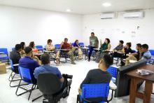 O reitor Clay Anderson Nunes Chagas, inaugurou duas salas no campus de São Miguel do Guamá: Sala multidisciplinar de ensino, pesquisa e exteção - Guilherme Antônio da Costa e a sala de  diretório acadêmico, no dia 4 de outubro. Além da inauguração, Clay Chagas visitou as as  demais dependências e apresentou a nova coordenadora de São Miguel do Guamá, Sara Sulima. Foto: Sidney Oliveira/Ascom Uepa.