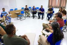 O reitor Clay Anderson Nunes Chagas, inaugurou duas salas no campus de São Miguel do Guamá: Sala multidisciplinar de ensino, pesquisa e exteção - Guilherme Antônio da Costa e a sala de  diretório acadêmico, no dia 4 de outubro. Além da inauguração, Clay Chagas visitou as as  demais dependências e apresentou a nova coordenadora de São Miguel do Guamá, Sara Sulima. Foto: Sidney Oliveira/Ascom Uepa.