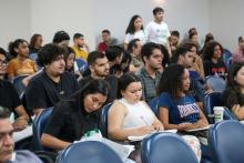 O Seminário de Cognição de Educação Matemática, iniciou na manhã desta terça-feira,24, no auditório Paulo Frente de CCSE. Foto : Sidney Oliveira/Ascom Uepa.