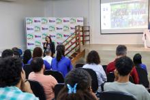 O seminário final de apresentação dos resultados do projeto Propriedade Intelectual (PI) para jovens designers foi realizado nesta  segunda-feira, 31, no auditório do Centro de Ciências Naturais e Tecnologia (CCNT), das 9h às14h. Foto: Sidney Oliveira/Ascom Uepa