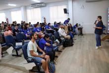 O seminário final de apresentação dos resultados do projeto Propriedade Intelectual (PI) para jovens designers foi realizado nesta  segunda-feira, 31, no auditório do Centro de Ciências Naturais e Tecnologia (CCNT), das 9h às14h. Foto: Sidney Oliveira/Ascom Uepa