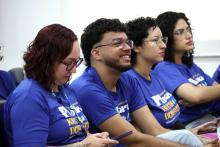 O seminário final de apresentação dos resultados do projeto Propriedade Intelectual (PI) para jovens designers foi realizado nesta  segunda-feira, 31, no auditório do Centro de Ciências Naturais e Tecnologia (CCNT), das 9h às14h. Foto: Sidney Oliveira/Ascom Uepa