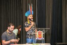 A abertura do Seminário Regional de Escuta dos Povos Indígenas sobre a criação da Universidade Indígena, foi realizado na quinta - feira, 26, na  Usina da Paz do Icuí e no campus XXII da Uepa, em Ananindeua. Foto: Sidney Oliveira/Ascom Uepa.