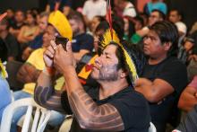 A abertura do Seminário Regional de Escuta dos Povos Indígenas sobre a criação da Universidade Indígena, foi realizado na quinta - feira, 26, na  Usina da Paz do Icuí e no campus XXII da Uepa, em Ananindeua. Foto: Sidney Oliveira/Ascom Uepa.