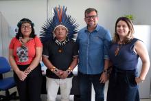 A abertura do Seminário Regional de Escuta dos Povos Indígenas sobre a criação da Universidade Indígena, foi realizado na quinta - feira, 26, na  Usina da Paz do Icuí e no campus XXII da Uepa, em Ananindeua. Foto: Sidney Oliveira/Ascom Uepa.