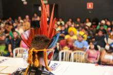 A abertura do Seminário Regional de Escuta dos Povos Indígenas sobre a criação da Universidade Indígena, foi realizado na quinta - feira, 26, na  Usina da Paz do Icuí e no campus XXII da Uepa, em Ananindeua. Foto: Sidney Oliveira/Ascom Uepa.