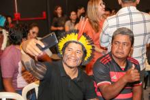 A abertura do Seminário Regional de Escuta dos Povos Indígenas sobre a criação da Universidade Indígena, foi realizado na quinta - feira, 26, na  Usina da Paz do Icuí e no campus XXII da Uepa, em Ananindeua. Foto: Sidney Oliveira/Ascom Uepa.