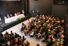 A abertura do Seminário Regional de Escuta dos Povos Indígenas sobre a criação da Universidade Indígena, foi realizado na quinta - feira, 26, na  Usina da Paz do Icuí e no campus XXII da Uepa, em Ananindeua. Foto: Sidney Oliveira/Ascom Uepa.