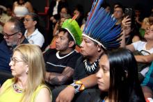 A abertura do Seminário Regional de Escuta dos Povos Indígenas sobre a criação da Universidade Indígena, foi realizado na quinta - feira, 26, na  Usina da Paz do Icuí e no campus XXII da Uepa, em Ananindeua. Foto: Sidney Oliveira/Ascom Uepa.