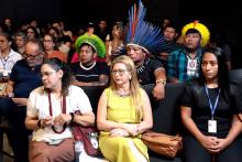 A abertura do Seminário Regional de Escuta dos Povos Indígenas sobre a criação da Universidade Indígena, foi realizado na quinta - feira, 26, na  Usina da Paz do Icuí e no campus XXII da Uepa, em Ananindeua. Foto: Sidney Oliveira/Ascom Uepa.