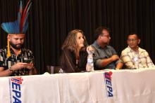 A abertura do Seminário Regional de Escuta dos Povos Indígenas sobre a criação da Universidade Indígena, foi realizado na quinta - feira, 26, na  Usina da Paz do Icuí e no campus XXII da Uepa, em Ananindeua. Foto: Sidney Oliveira/Ascom Uepa.
