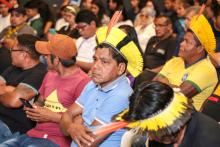 A abertura do Seminário Regional de Escuta dos Povos Indígenas sobre a criação da Universidade Indígena, foi realizado na quinta - feira, 26, na  Usina da Paz do Icuí e no campus XXII da Uepa, em Ananindeua. Foto: Sidney Oliveira/Ascom Uepa.
