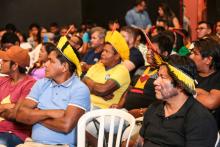 A abertura do Seminário Regional de Escuta dos Povos Indígenas sobre a criação da Universidade Indígena, foi realizado na quinta - feira, 26, na  Usina da Paz do Icuí e no campus XXII da Uepa, em Ananindeua. Foto: Sidney Oliveira/Ascom Uepa.