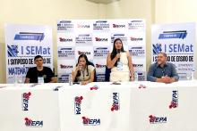 Com a finalidade de debater e refletir sobre o ensino de matemática em toda a educação básica, o Campus Vll de Conceição do Araguaia, promoveu, do dia 28 a 30 de agosto, o l SEMAT ( Simpósio de Ensino de Matemática). Toda a programação do evento foi pensada a partir dos temas das pesquisas de Trabalho de Conclusão de Curso dos discentes do 4º ano de matemática.
