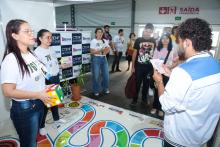 A Universidade Estadual do Pará (UEPA), participa da 76ª Reunião Anual da Sociedade Brasileira para o Progresso da Ciência (SBPC) - Na foto, equipe da Trilha da Ciência: conhecendo mulheres cientistas - Foto : Sidney Oliveira/Ascom Uepa.