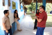 Reuniões com servidores e alunos, marcaram a visita do reitor Clay Anderson Nunes Chagas, ao campus XlV do Moju. Foto: Sidney Oliveira/Ascom Uepa.