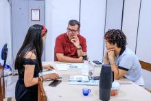 Reuniões com servidores e alunos, marcaram a visita do reitor Clay Anderson Nunes Chagas, ao campus XlV do Moju. Foto: Sidney Oliveira/Ascom Uepa.