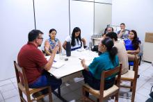 Reuniões com servidores e alunos, marcaram a visita do reitor Clay Anderson Nunes Chagas, ao campus XlV do Moju. Foto: Sidney Oliveira/Ascom Uepa.