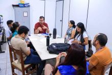 Reuniões com servidores e alunos, marcaram a visita do reitor Clay Anderson Nunes Chagas, ao campus XlV do Moju. Foto: Sidney Oliveira/Ascom Uepa.