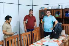 Reuniões com servidores e alunos, marcaram a visita do reitor Clay Anderson Nunes Chagas, ao campus XlV do Moju. Foto: Sidney Oliveira/Ascom Uepa.