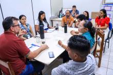 Reuniões com servidores e alunos, marcaram a visita do reitor Clay Anderson Nunes Chagas, ao campus XlV do Moju. Foto: Sidney Oliveira/Ascom Uepa.