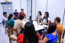 Reuniões com servidores e alunos, marcaram a visita do reitor Clay Anderson Nunes Chagas, ao campus XlV do Moju. Foto: Sidney Oliveira/Ascom Uepa.