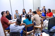 Reuniões com servidores e alunos, marcaram a visita do reitor Clay Anderson Nunes Chagas, ao campus XlV do Moju. Foto: Sidney Oliveira/Ascom Uepa.