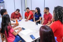 Reuniões com servidores e alunos, marcaram a visita do reitor Clay Anderson Nunes Chagas, ao campus XlV do Moju. Foto: Sidney Oliveira/Ascom Uepa.