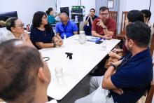 Reuniões com servidores e alunos, marcaram a visita do reitor Clay Anderson Nunes Chagas, ao campus XlV do Moju. Foto: Sidney Oliveira/Ascom Uepa.