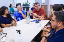 Reuniões com servidores e alunos, marcaram a visita do reitor Clay Anderson Nunes Chagas, ao campus XlV do Moju. Foto: Sidney Oliveira/Ascom Uepa.