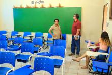 Reuniões com servidores e alunos, marcaram a visita do reitor Clay Anderson Nunes Chagas, ao campus XlV do Moju. Foto: Sidney Oliveira/Ascom Uepa.