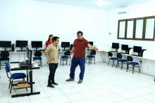 Reuniões com servidores e alunos, marcaram a visita do reitor Clay Anderson Nunes Chagas, ao campus XlV do Moju. Foto: Sidney Oliveira/Ascom Uepa.