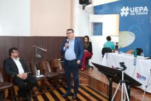 A Uepa Realiza a Reunião do Fórum Municipal de Mudanças Climáticas. Na foto, Walkimário Lemos, Chefe geral da Embrapa. Foto Sidney Oliveira/Ascom Uepa.