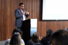 Cerimônia de assinatura do acordo entre Uepa e Hemopa. Na foto, o magnífico reitor, Clay Chagas. Foto: Sidney Oliveira/ Ascom Uepa.