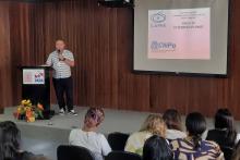 Cerimônia de assinatura do acordo entre Uepa e Hemopa. Na foto, o Prof. João Colares – Programa de Pós-Graduação em Educação (PPGED). Foto: Foto: Felipe Borges /Ascom Hemopa