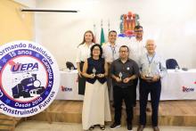 Celebração em comemoração aos 15 anos de existência do Campus XX de Castanhal. Na foto, professores e foram homenageados. Foto: Sidney Oliveira/Ascom Uepa.