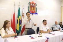 Celebração em comemoração aos 15 anos de existência do Campus XX de Castanhal. Na foto, Adriano Calandrini, Coordenador do Campus de Castanhal. Foto: Sidney Oliveira/Ascom Uepa.